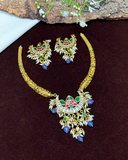 Kundan Kanti Neck Set 107128