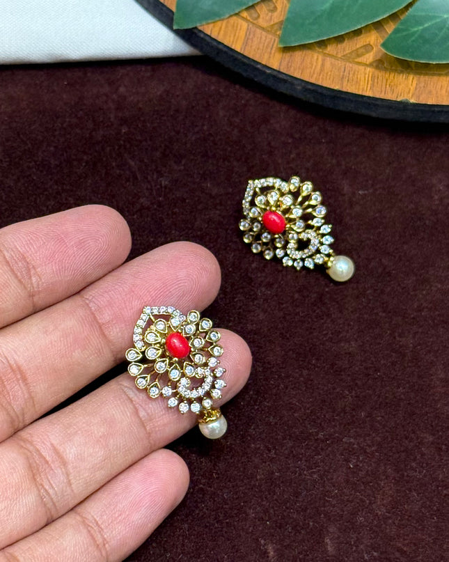 CZ Earrings 107160