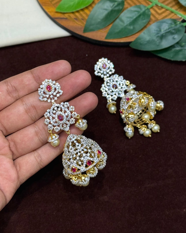 CZ Earrings 107384