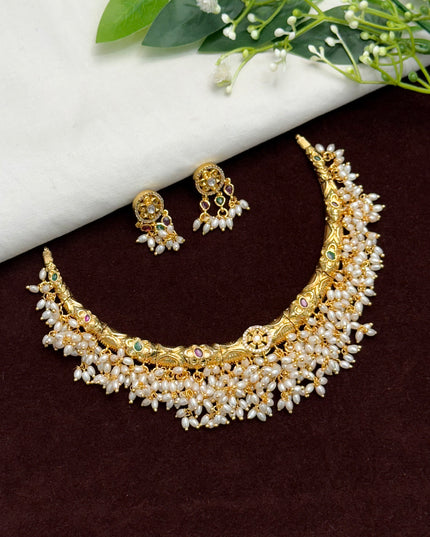 Pearls Kanti Neck Set 107974
