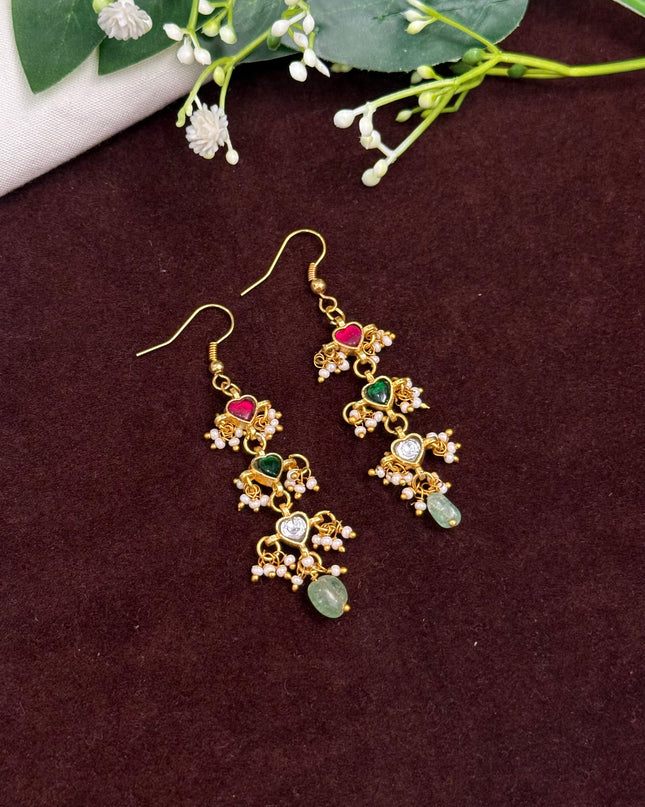 Kundan Earrings 108020