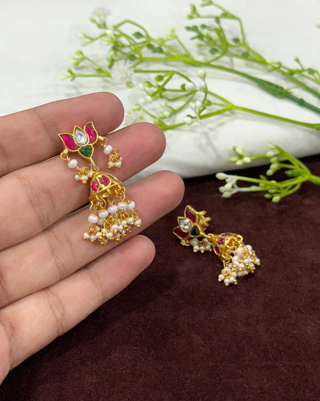 Kundan Earrings 108022