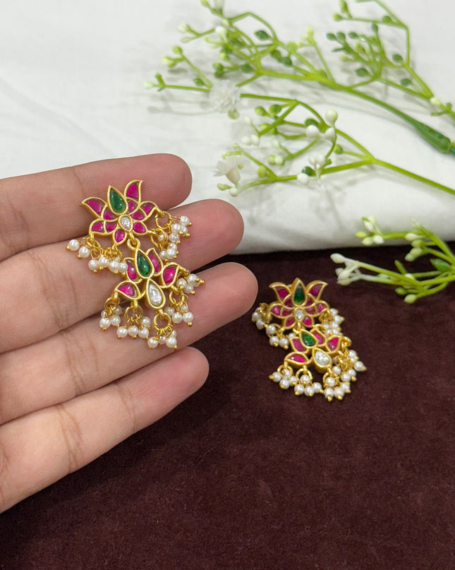 Kundan Earrings 108023