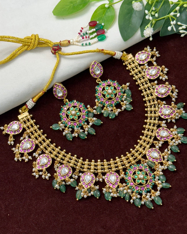 Kundan Neck Set 108164