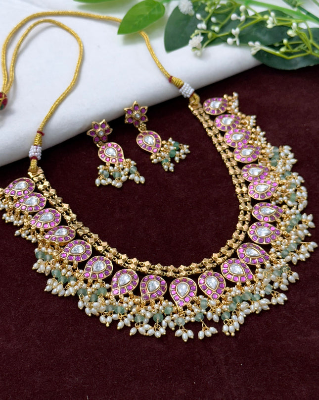 Kundan Neck Set 108165