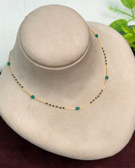 92.5 Silver Black Beads 108477