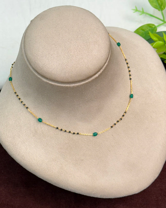 92.5 Silver Black Beads 108477