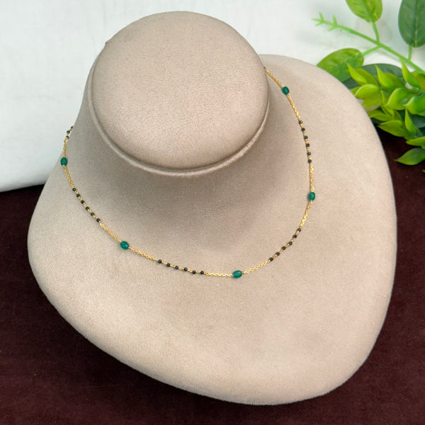 92.5 Silver Black Beads 108477