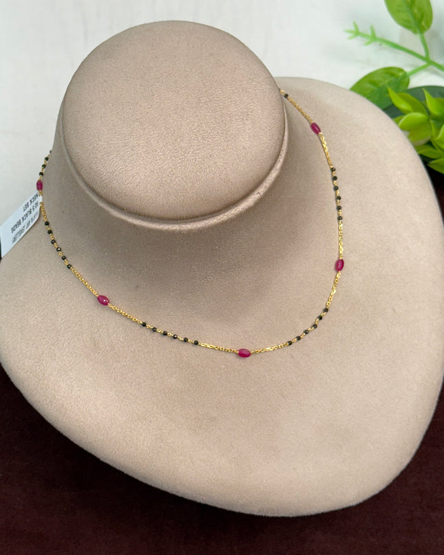 92.5 Silver Black Beads 108477