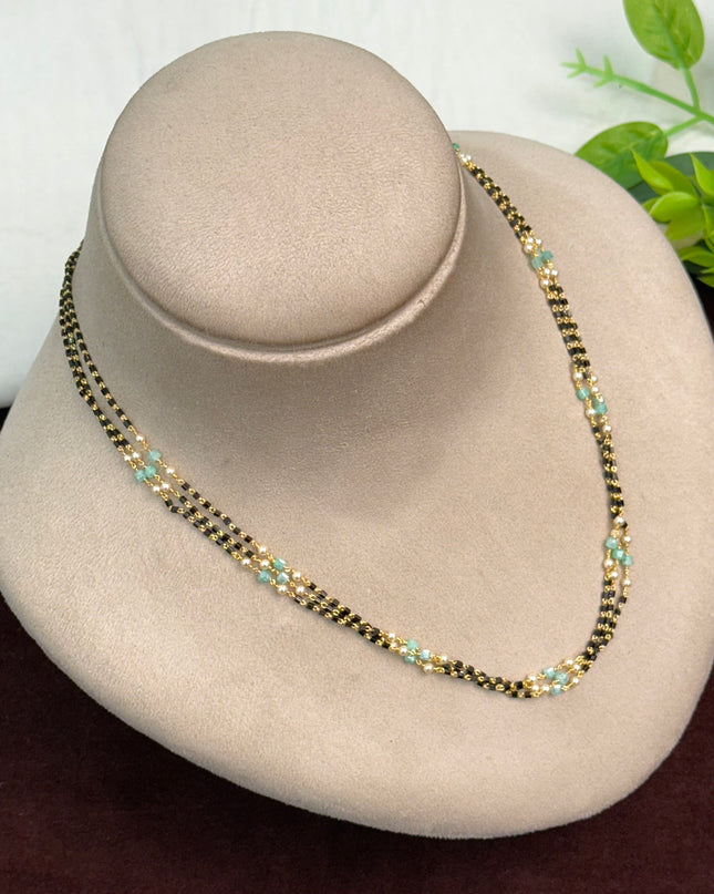 92.5 Silver Black Beads 108478