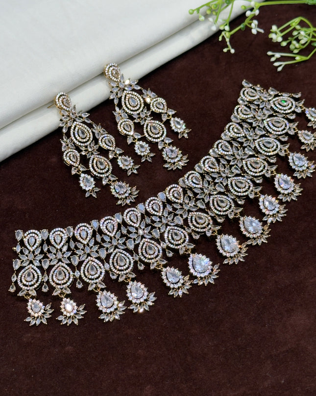 Moissanite Neck Set 108497