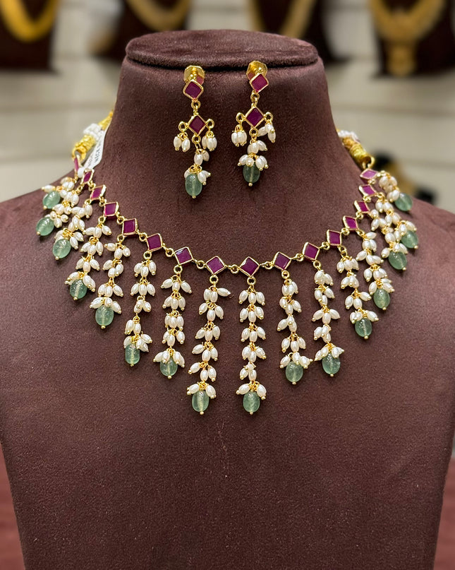 Polki Neck Set 108586