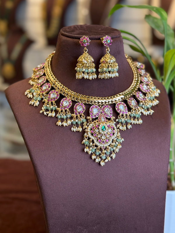 Kundan Neck set 109424