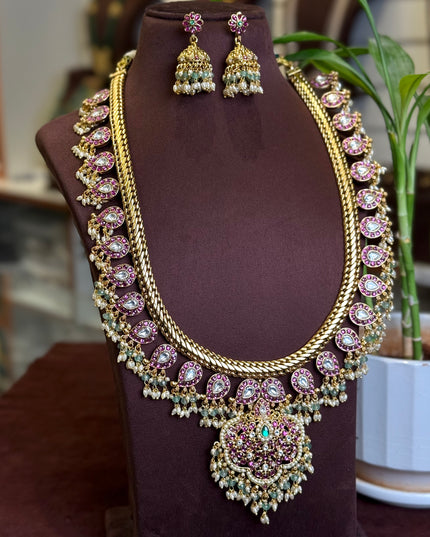 Kundan Long Neck set 109425