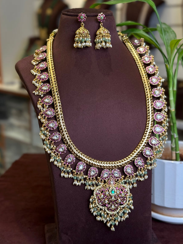 Kundan Long Neck set 109425