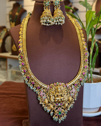 Kundan Long Neck set 109423