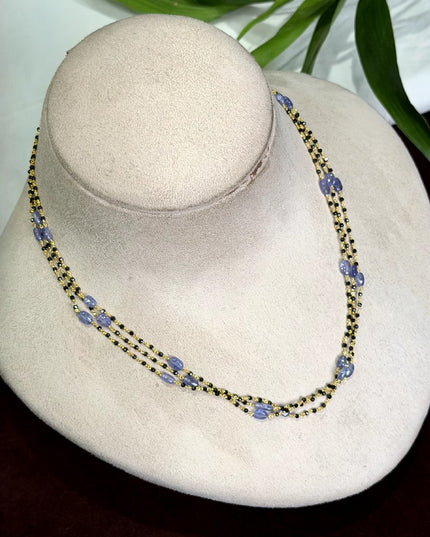 92.5 Silver Black Beads 109763