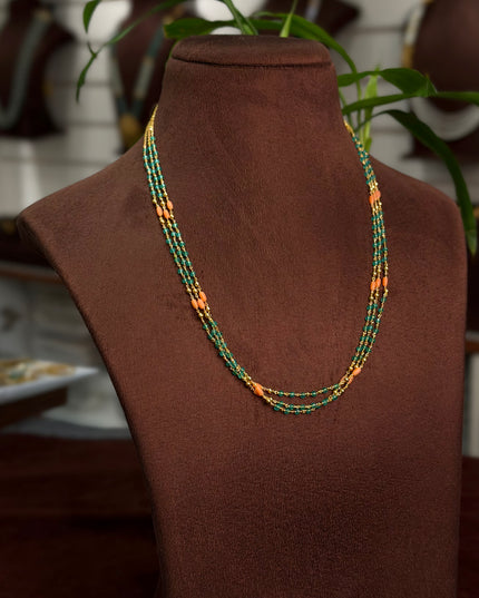 92.5 Silver Beads Neck set 109787