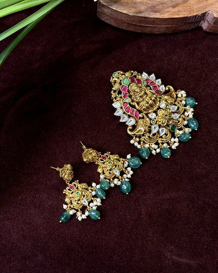 Kundan Pendant Set 109841