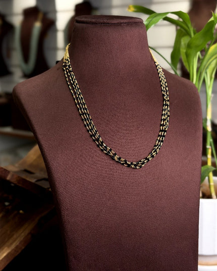 Black Beads Neck set(18incs) 109867