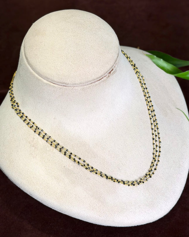 92.5 Silver Black Beads 109870