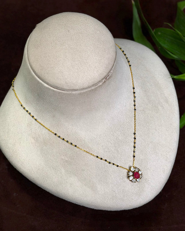 92.5 Silver Black Beads 109873