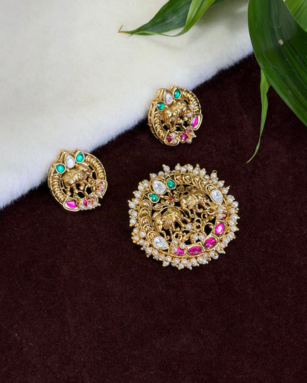 Kundan Pendant Set 109954