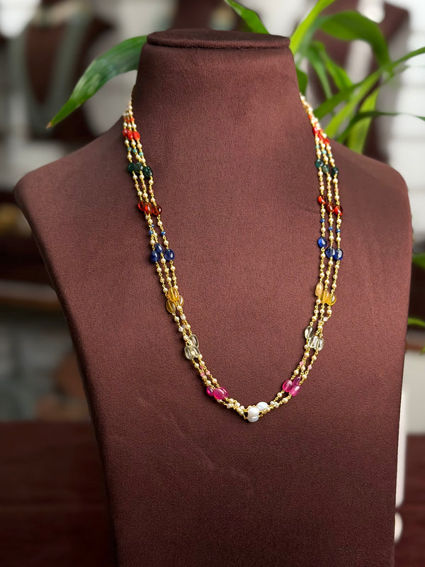 92.5 Silver Beads Neck set 109962