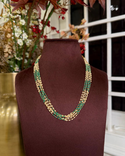 92.5 Silver Beads mala(16incs) 110004