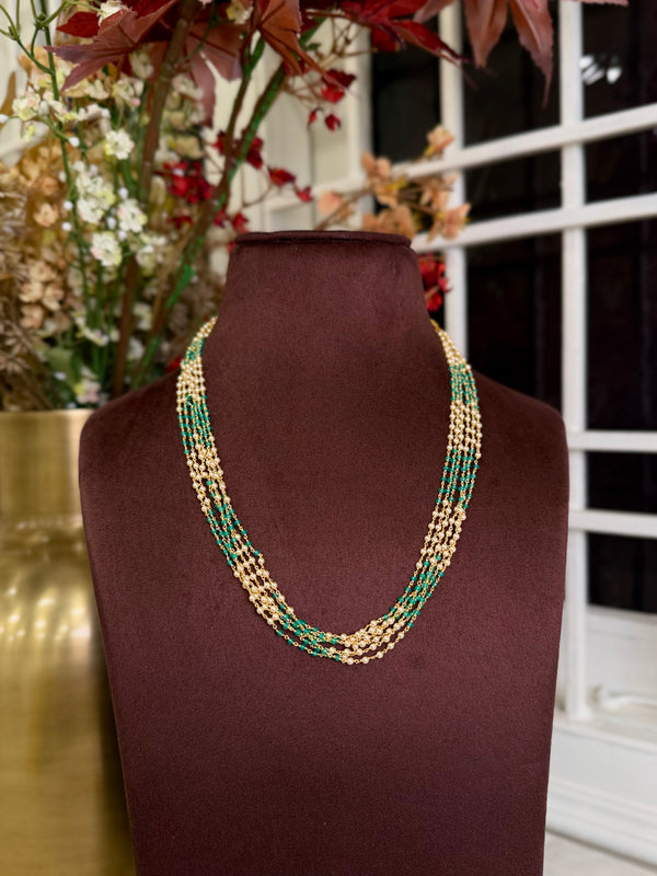 92.5 Silver Beads mala(16incs) 110004