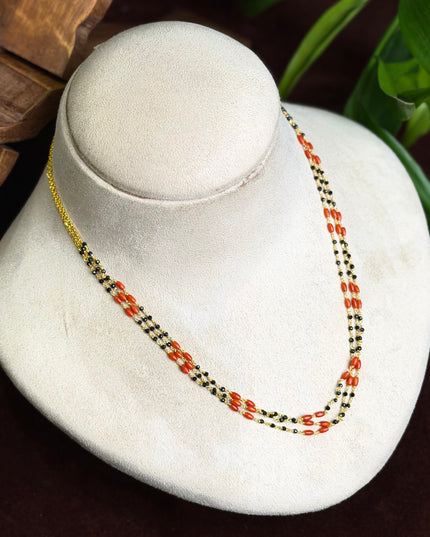 92.5 Silver Black Beads(16inc) 110006