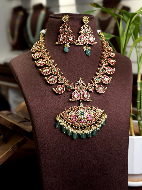 2 in 1 Kundan Neck Set 110081