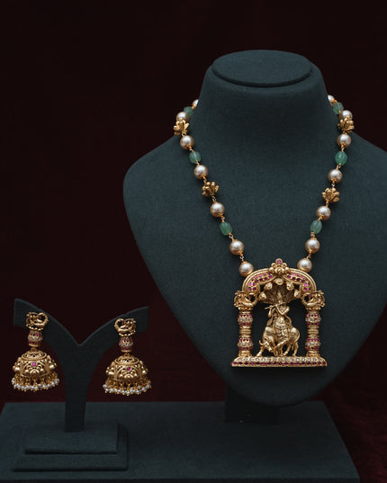 Kundan Pendant Haram 110134