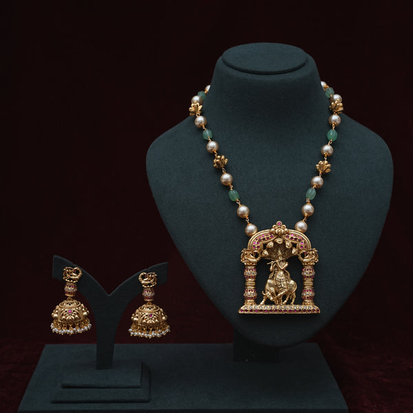 Kundan Pendant Haram 110134