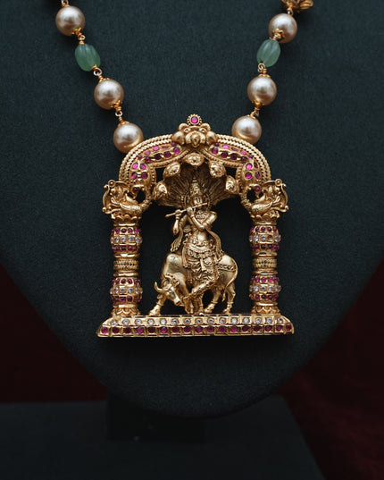 Kundan Pendant Haram 110134