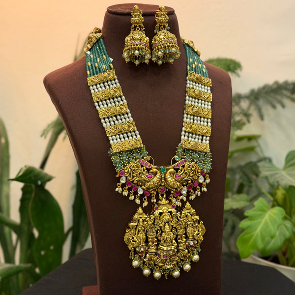 Kundan Long Neck Set 110649