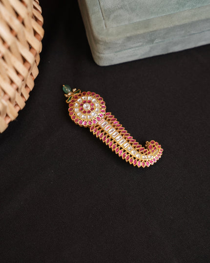 Kundan Hair Brooch 110856