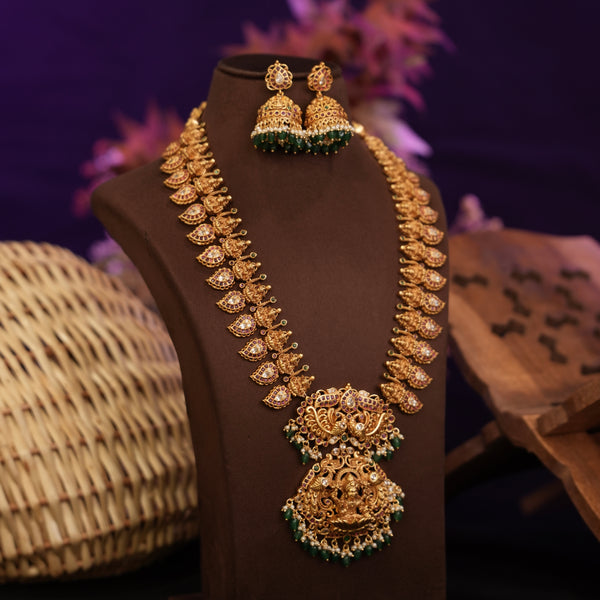 Kundan Long Neck Set 110920