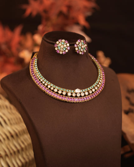 Moissanite Neck Set 110941