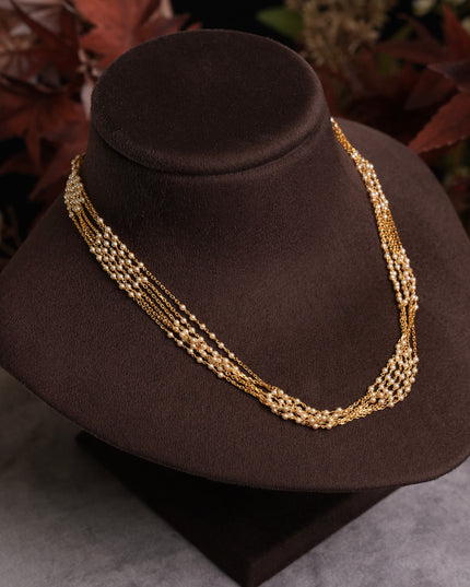 92.5 Silver black beads ( 18 inch ) 111194