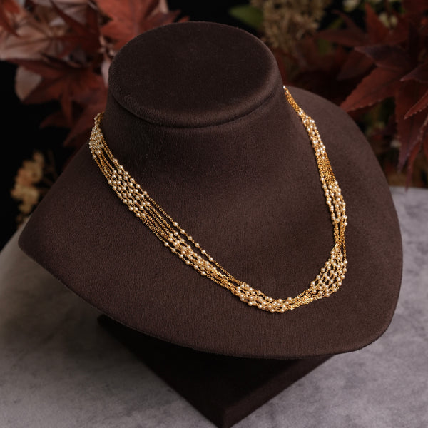 92.5 Silver black beads ( 18 inch ) 111194