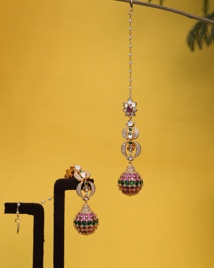 Kundan EarRings with Mati 111196