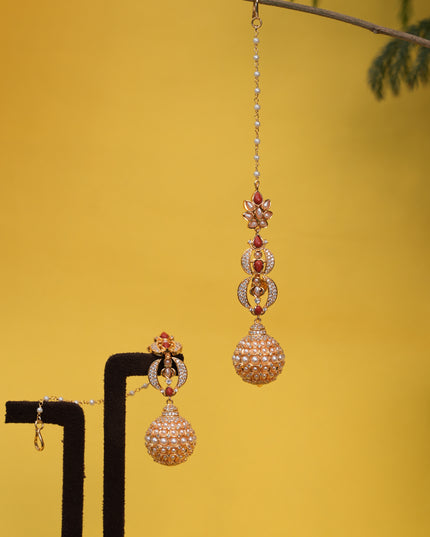 Kundan EarRings with Mati 111196