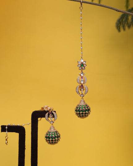 Kundan EarRings with Mati 111196
