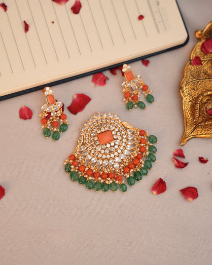 Polki Pendent Set 111243