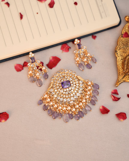 Polki Pendent Set 111243