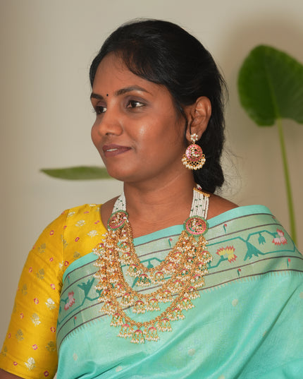 Kundan Long NeckSet 111417