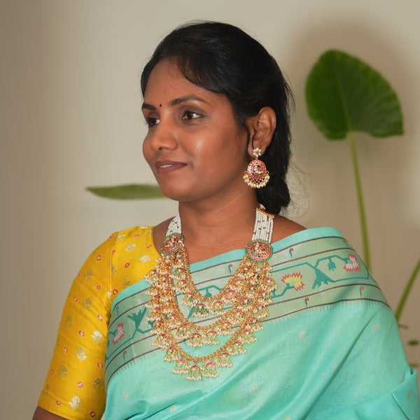 Kundan Long NeckSet 111417