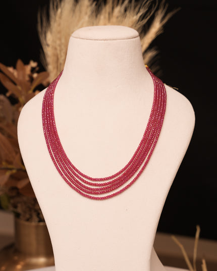 Chatan Ruby Beads Neckset 111470