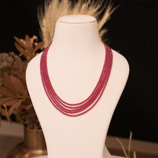 Chatan Ruby Beads Neckset 111470